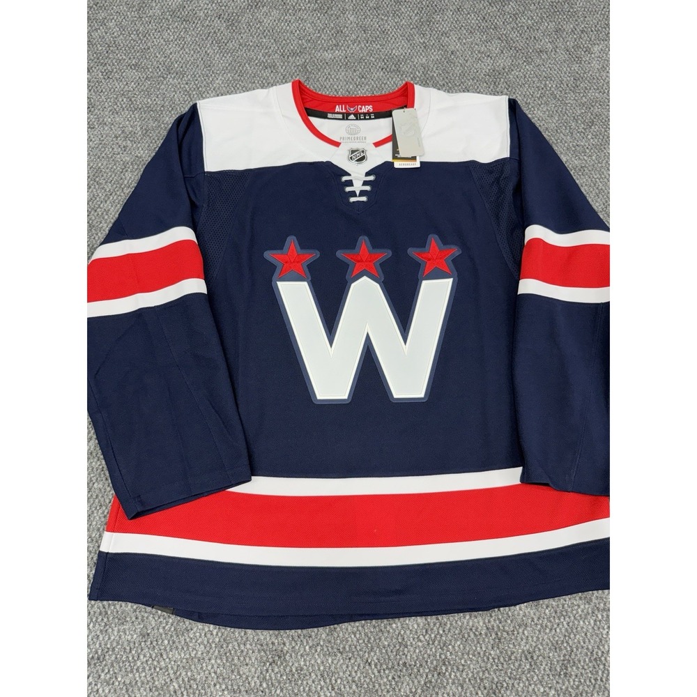Washington Capitals Size 54 Adidas Primegreen Authentic Alternate Jersey - New
